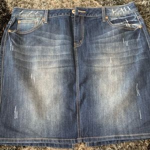 Ashley Stewart Jeans Skirt